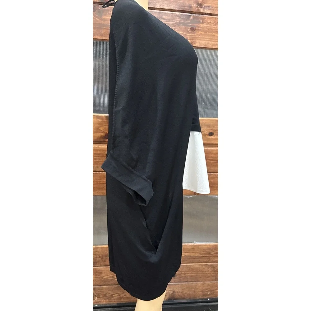 COS   Cardigan in Black and White Size S Oversized  Viscose Blend Cotton